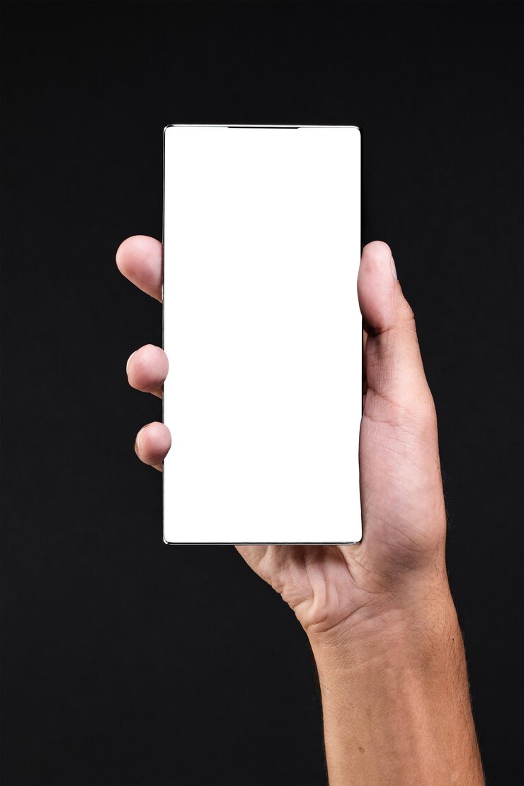 Modelo de pantalla png de teléfono inteligente tecnología futura innovadora