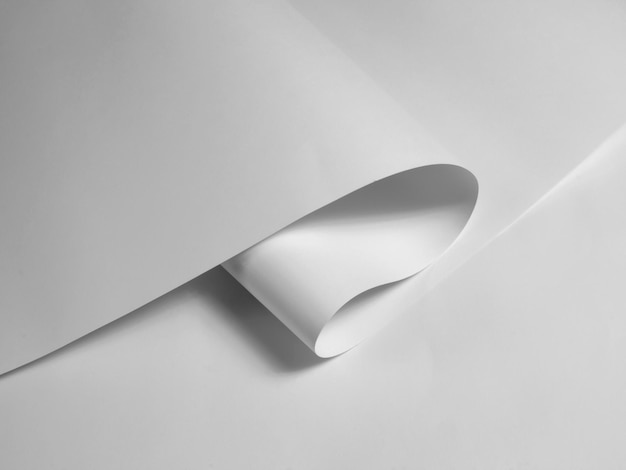Modelo de papel de envoltura blanco