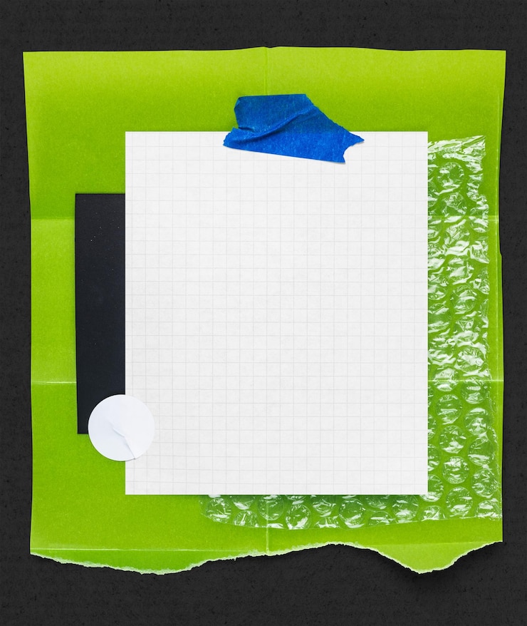 Foto modelo de papel de nota png diseño transparente