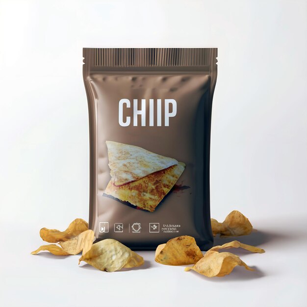 Foto modelo de paquete de chips