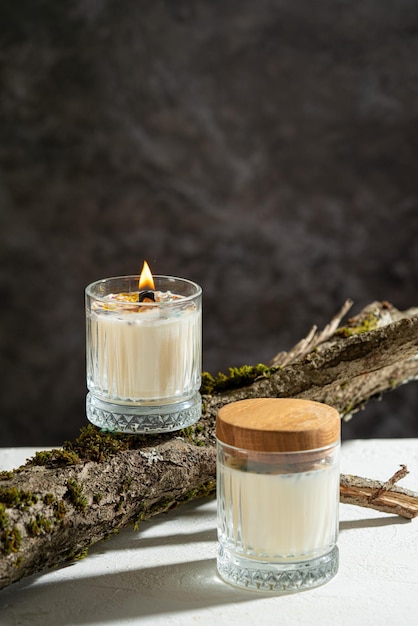 Foto modelo para velas perfumadas velas de fragrância para casa