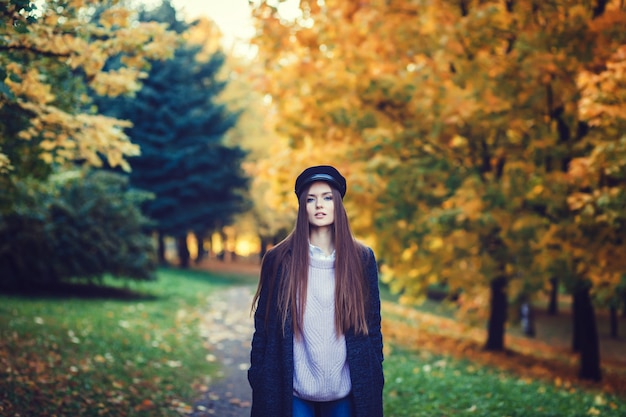 Modelo perfecto mujer otoño