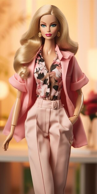 modelo de personaje de barbie