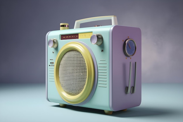 Un modelo de radio con el número 1 en él