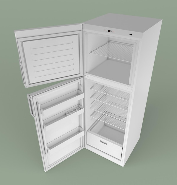 Modelo de refrigerador en 3D