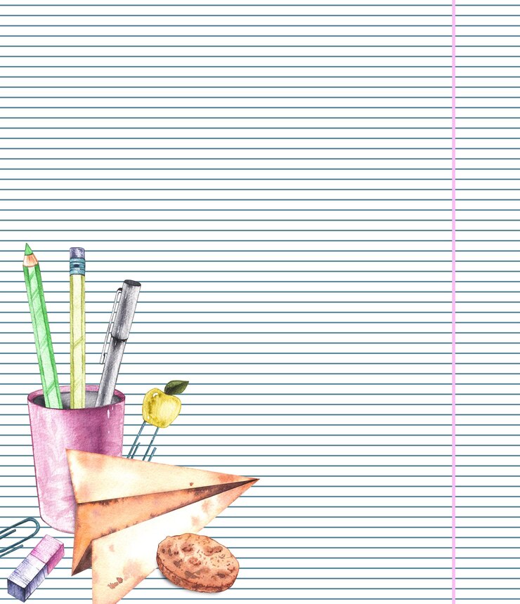 Modelo retangular de volta às aulas