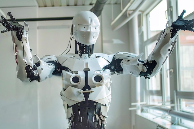 Modelo de robot en el museo de inteligencia artificial