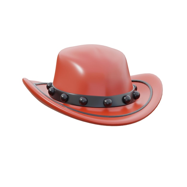 Modelo de sombrero de vaquero occidental estadounidense en 3D