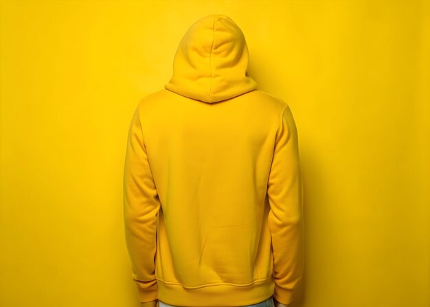 Modelo de sudadera con capucha en blanco
