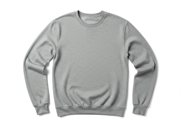 Modelo de suéter de cuello de tripulación en blanco para agregar diseño personalizado