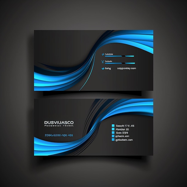 Modelo de tarjeta de visita elegante y elegante Vector Diseño único moderno, creativo y limpio