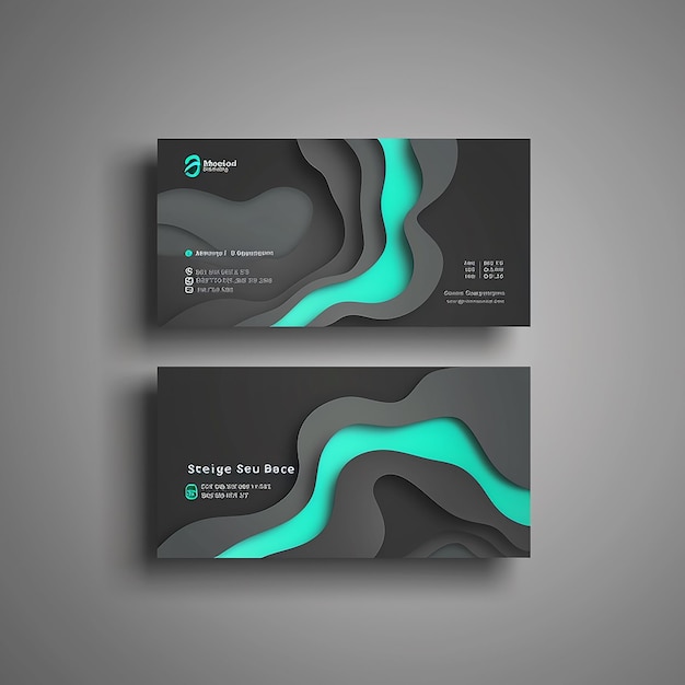 Modelo de tarjeta de visita elegante y elegante Vector Diseño único moderno, creativo y limpio