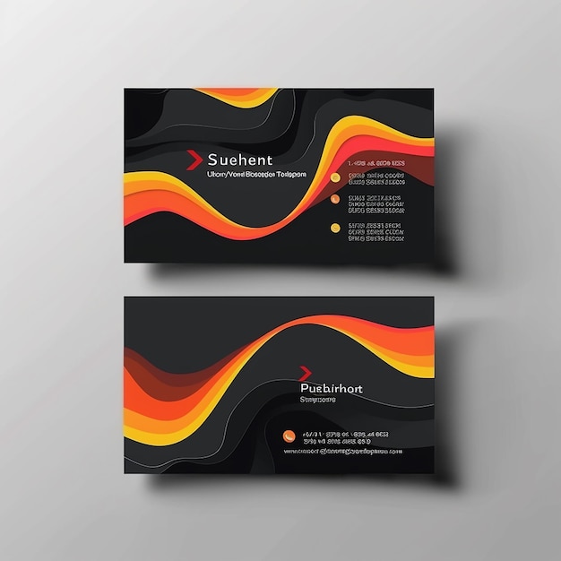 Modelo de tarjeta de visita elegante y elegante Vector Diseño único moderno, creativo y limpio