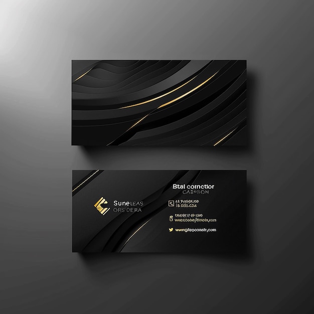 Modelo de tarjeta de visita elegante y elegante Vector Moderno Diseño creativo y único Colores de moda