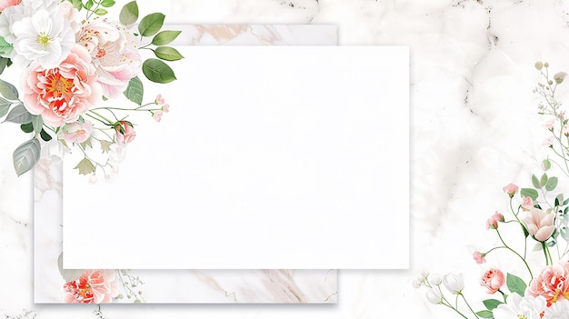 Modelo de tarjetas de felicitación envelopes en blanco vacío
