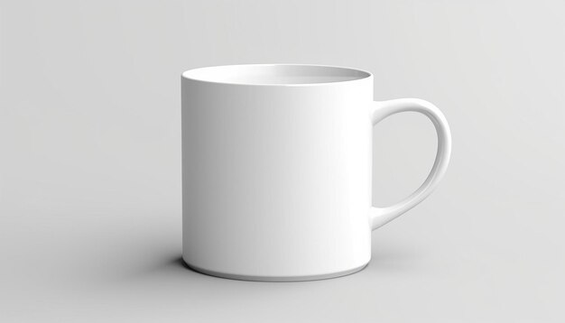 Modelo de taza blanca