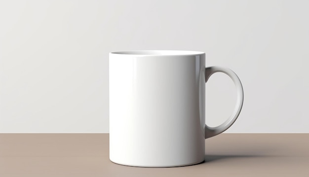 Modelo de taza blanca
