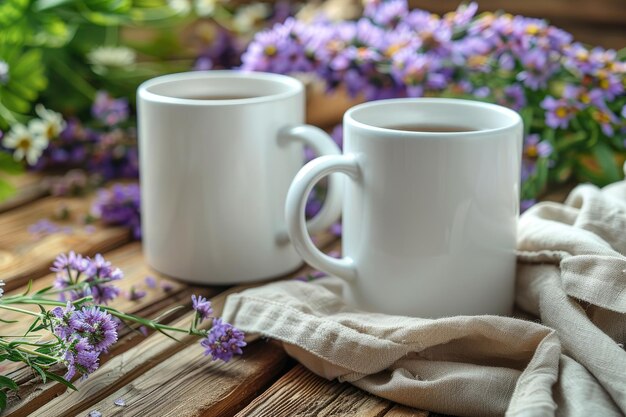 Foto modelo de taza de café en blanco fotografía profesional