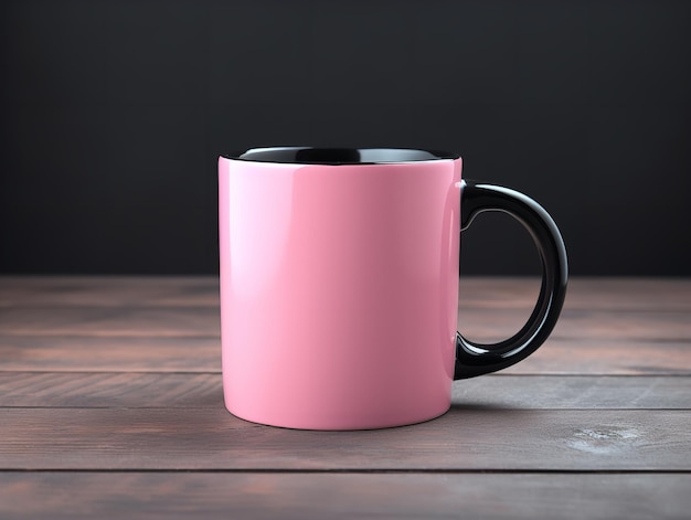 Modelo de taza de cerámica elegante para la marca generada por la IA