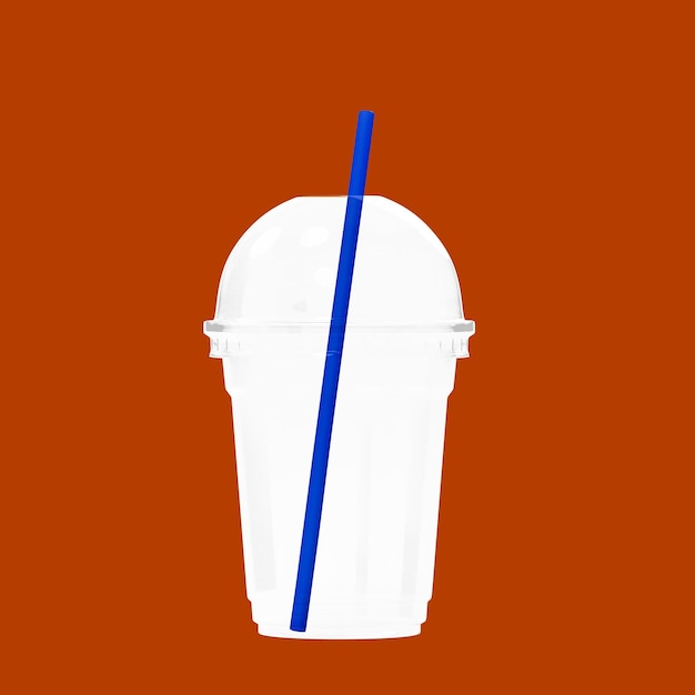 Modelo de taza de plástico png de diseño transparente