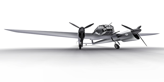 Modelo tridimensional del avión bombardero de la segunda guerra mundial.