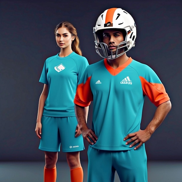 Foto modelo de uniformes deportivos