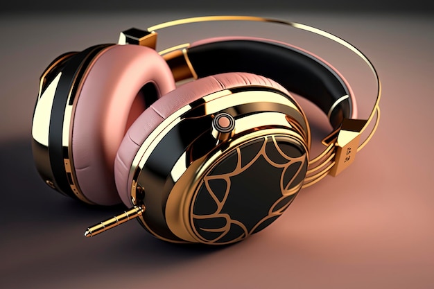 Foto modelos de auriculares hermosos y modernos, ai creativo