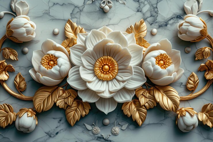 Modelos para la decoración del techo de estiramiento dorado mandalas y marcos con patrones ornamentales