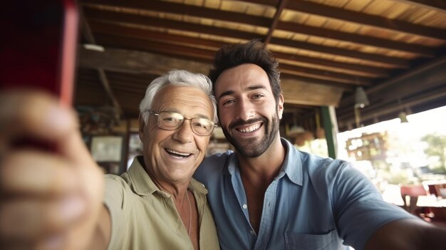 Modelos masculinos posan para una gran sesión de fotos de la portada de una revista de alta costura.