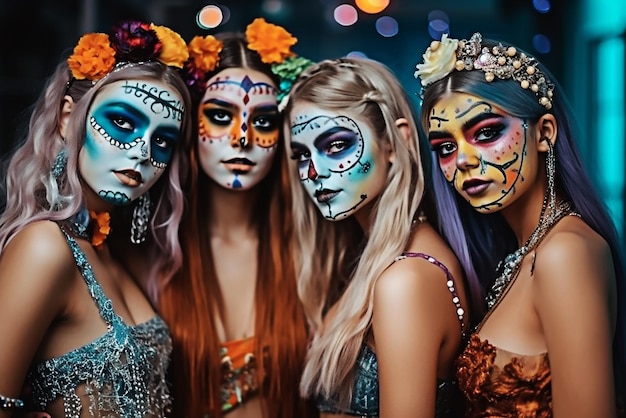 Models der Generation Z verkleiden sich im Halloween-Stil