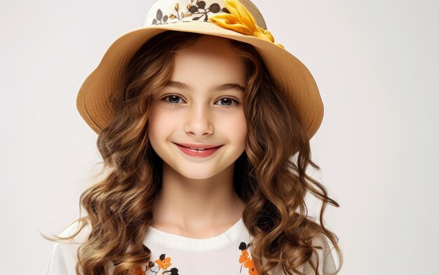 Modeporträt von kleinen Kindern auf weißem Studio-Hintergrund Mode in der Kindheit