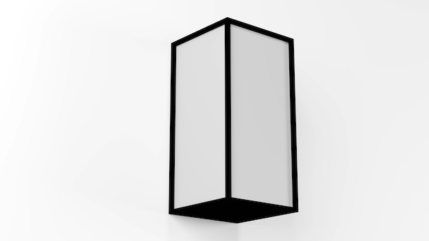Modern Architectural Display with Black Frame