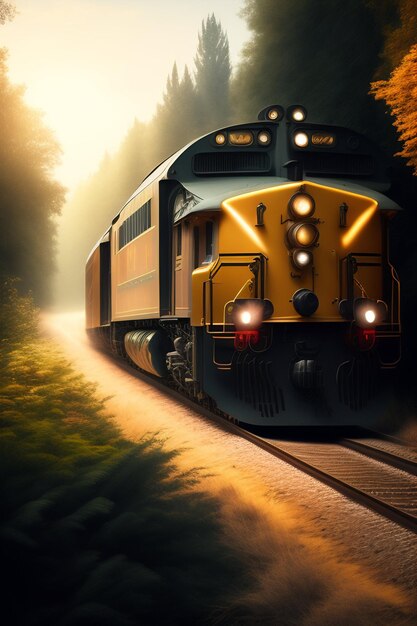 Modern Train Photo gerada por IA