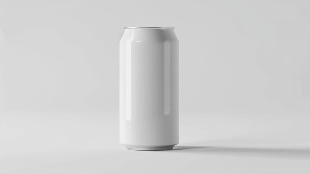 Modern White Koozie em Can Mockup