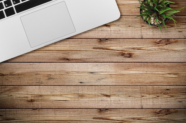  Modern workspace. Top view. Flat lay style.
