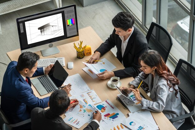 Moderna aplicación de software de diseño arquitectónico para empresas de arquitectos.