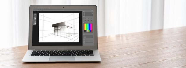 Moderna aplicación de software de diseño arquitectónico para empresas de arquitectos.