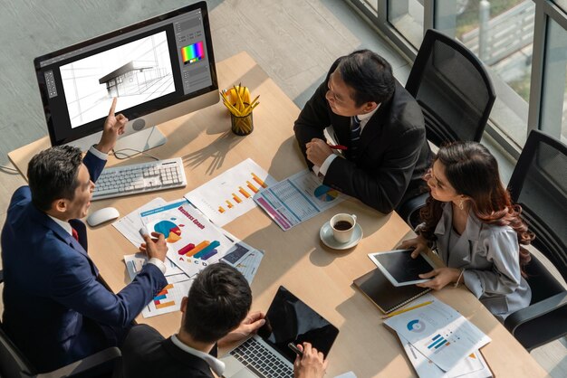 Moderna aplicación de software de diseño arquitectónico para empresas de arquitectos.