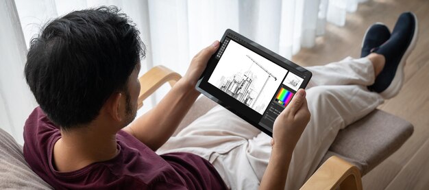 Moderna aplicación de software de diseño arquitectónico para empresas de arquitectos.