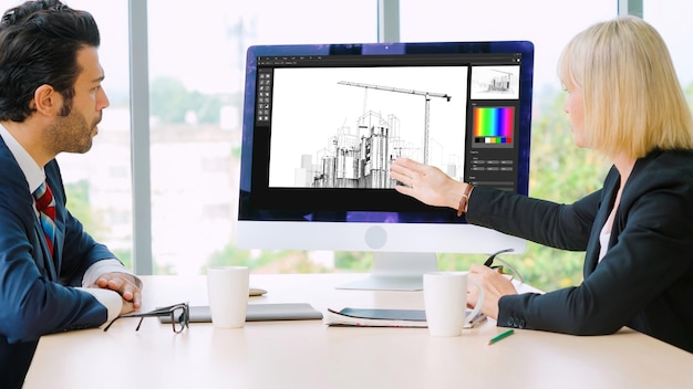Moderna aplicación de software de diseño arquitectónico para empresas de arquitectos.