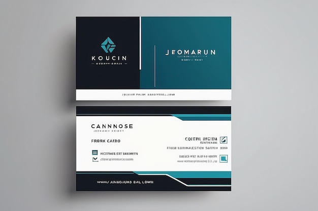 Moderna, limpia, elegante y minimalista plantilla de tarjeta de visita para su empresa