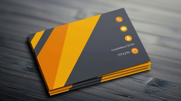 Moderna plantilla de tarjeta de visita minimalista con tipografía elegante y líneas limpias