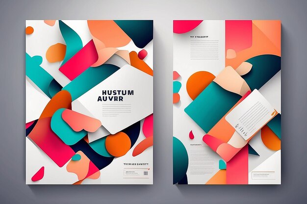 Foto moderne abstrakte vorlage hintergrund broschüre flugblatt cover vorlage abstrakter hintergrund minimalistische kunstwerke und geometrische formen
