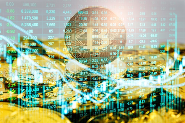 Moderne Art des Austauschs Bitcoin ist eine bequeme Zahlung auf dem globalen Wirtschaftsmarkt