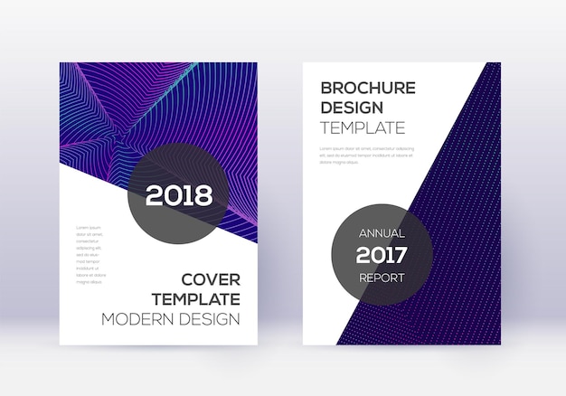 Moderne Cover-Design-Vorlagen-Satz Neon-Abstract li