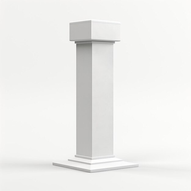 Foto moderne eleganz des weißen podiums-piedestals produkt-display-stand d rendering