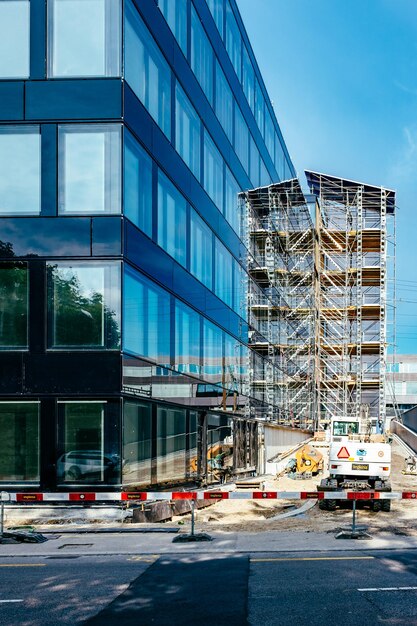 Foto moderne gebäude in der stadt