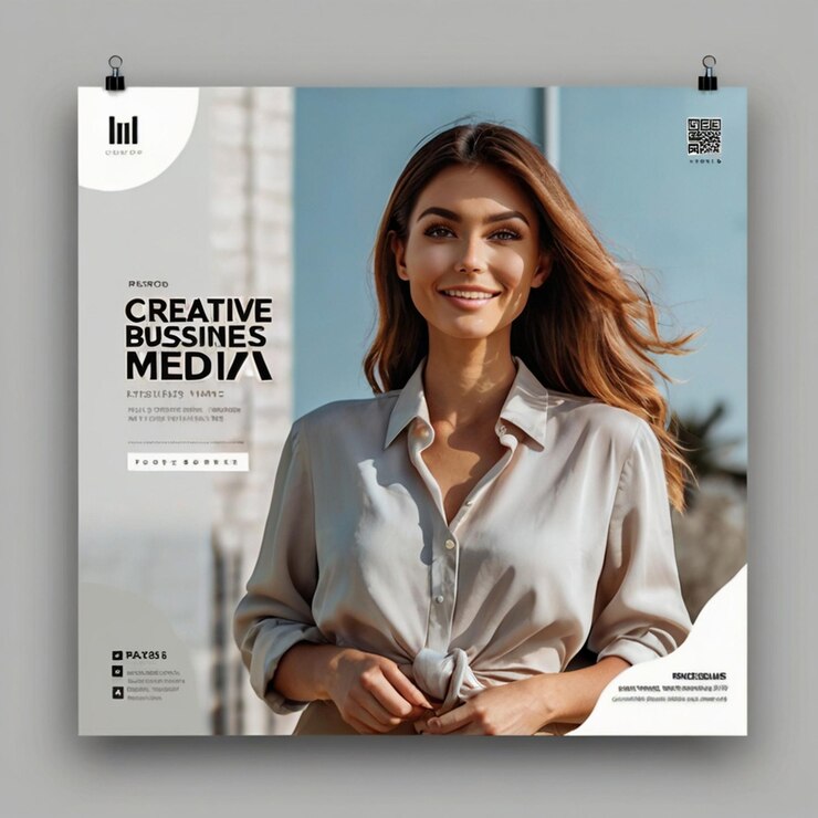 Foto moderne geschäfts-social-media-post-design-vorlage