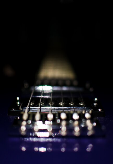 Moderne Gitarre. Hintergrund, Instrument.