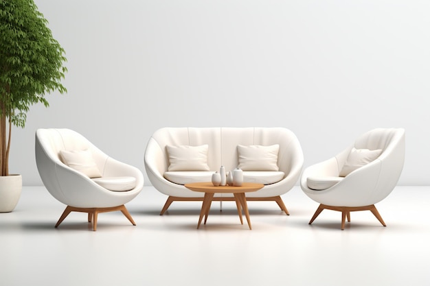 Moderne Innenarchitektur des Wohnzimmers